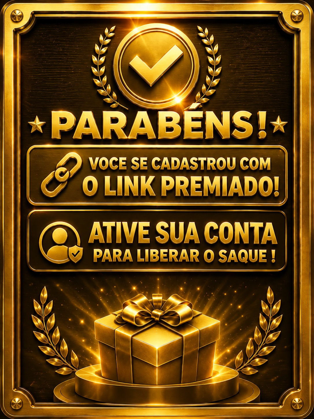 Ative sua conta